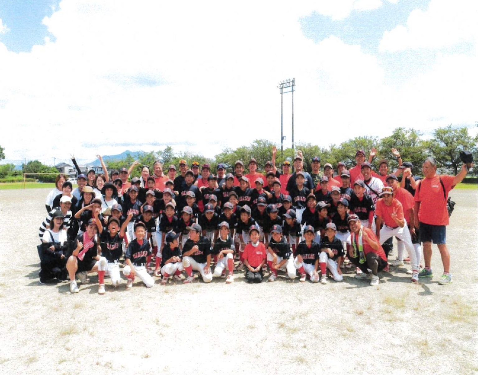 野球少年チームが4年ぶりの夏合宿を行いました